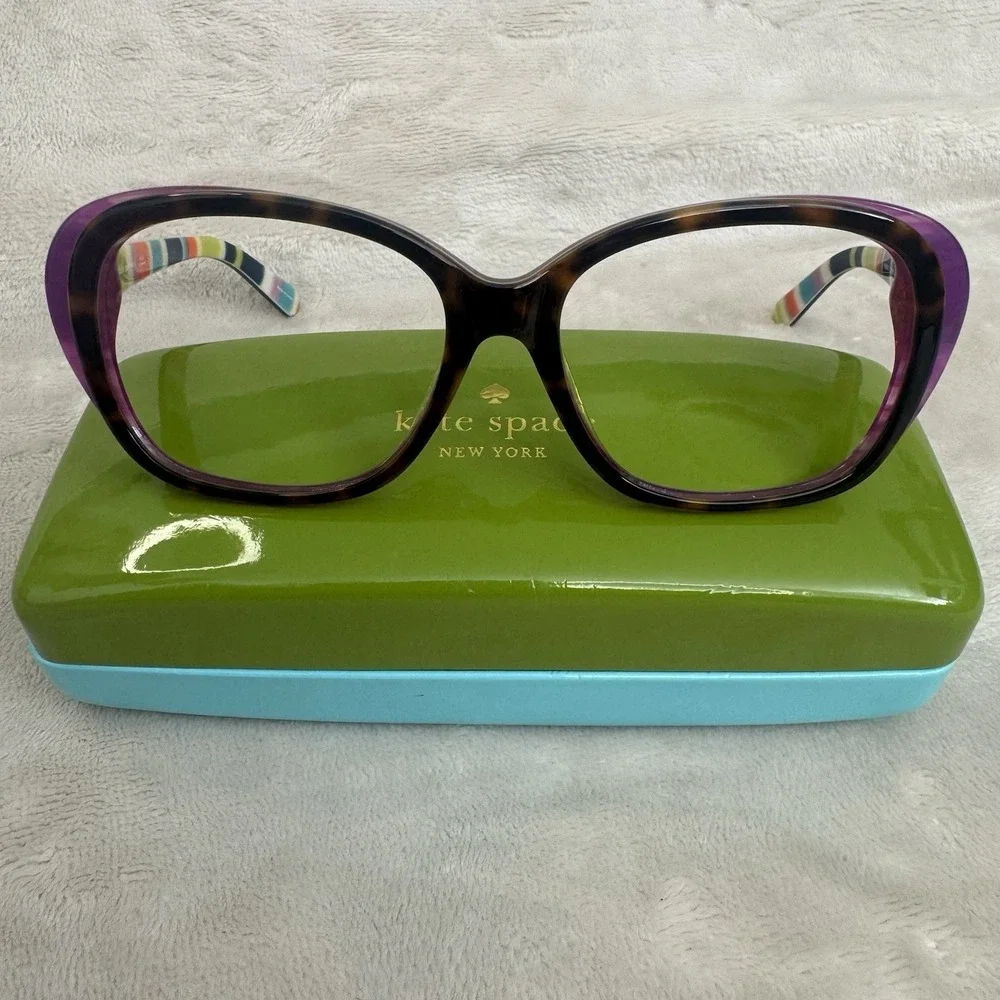 Kate Spade Hilde/P/S X72PVW Polarized Sunglasses 54-16 Purple Tortoise